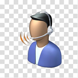 Vista RTM WOW Icon , Microphone, man using headset illustration transparent background PNG clipart