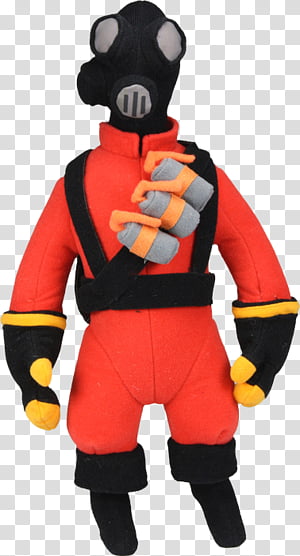 Fireman Team Fortress 2 Plush Neca Toy Video Games Tshirt Doll Transparent Background Png Clipart Hiclipart - t shirt roblox portal video game a games t shirt free png pngfuel