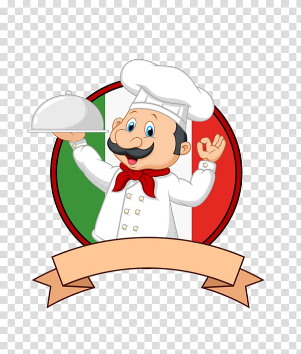 Santa Claus, Chef, Restaurant, Cooking, Cartoon, Menu, Food, Culinary Arts transparent background PNG clipart