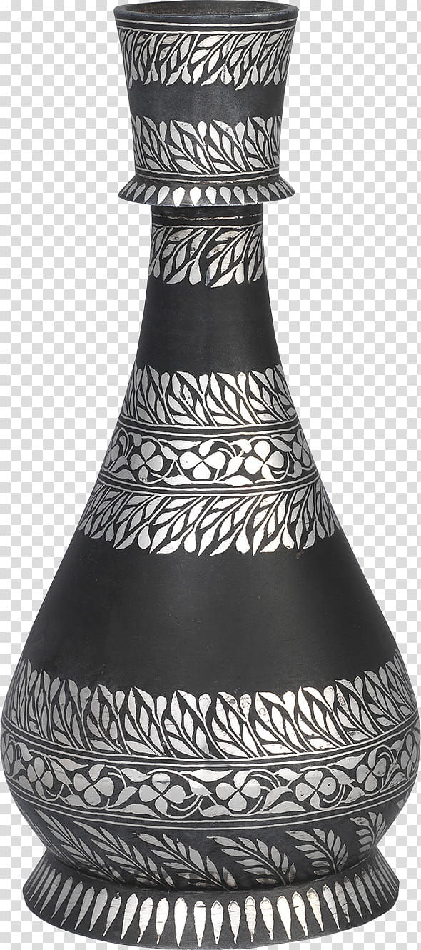 Islamic Background Black, Simon Ray Indian Islamic Works Of Art, Bidriware, Bidar, Indian Art, Vase, Metalworking, Silver transparent background PNG clipart