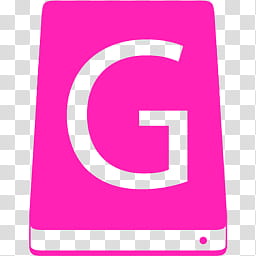 MetroID Icons, pink letter G illustration transparent background PNG clipart