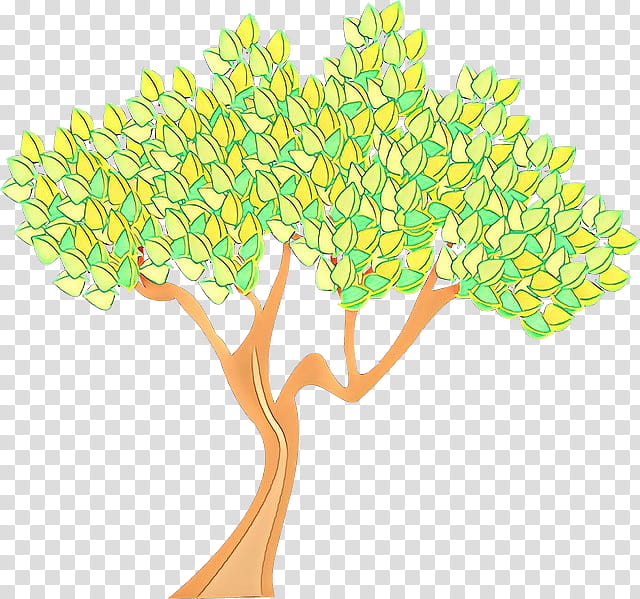 Tree Trunk Drawing, Cartoon, Bark, Branch, Wood, Forest, Green, Yellow transparent background PNG clipart