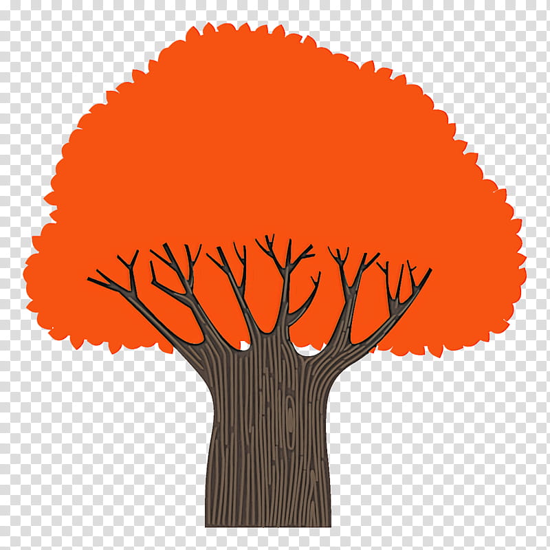 autumn tree broadleaf tree, Orange, Logo transparent background PNG clipart