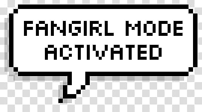 fangirl mode activated transparent background PNG clipart