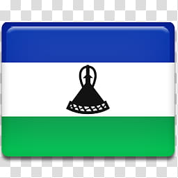 All in One Country Flag Icon, Lesotho-Flag- transparent background PNG clipart
