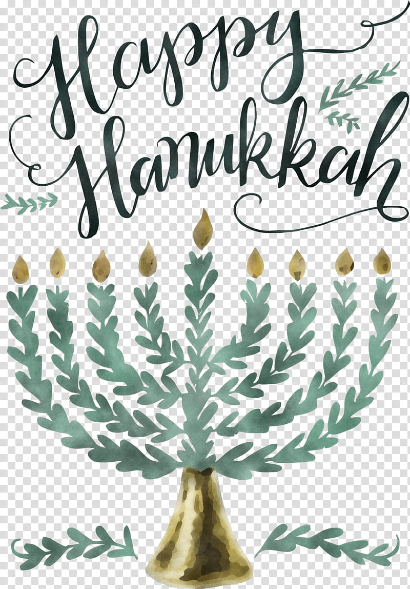 Hanukkah Candle Hanukkah Happy Hanukkah, Colorado Spruce, Tree, Arbor Day, Oregon Pine, Plant, Leaf, Branch transparent background PNG clipart