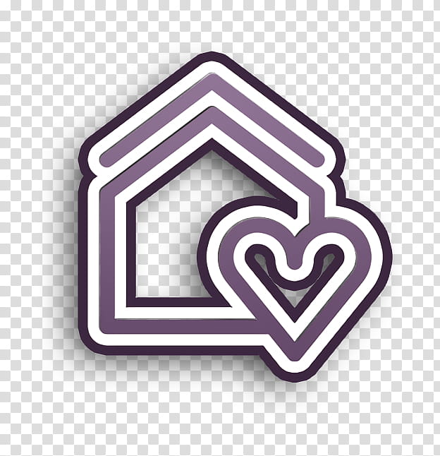 Heart icon Home icon Real Estate icon, Line, Arrow, Logo, Symbol transparent background PNG clipart