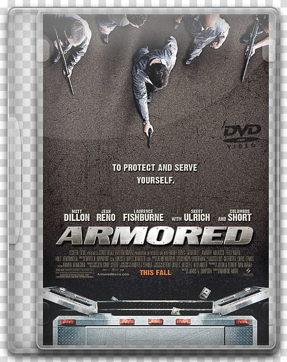 DVD movies icon, armored, Armored DVD cover transparent background PNG clipart