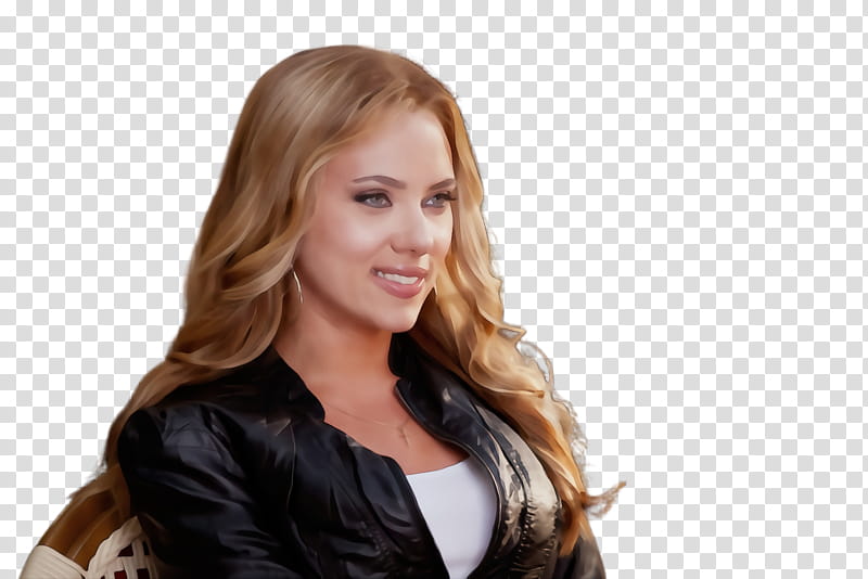 Hair, Watercolor, Paint, Wet Ink, Scarlett Johansson, Barbara, Buenos Aires, Blond transparent background PNG clipart