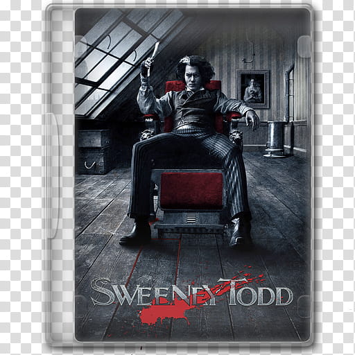 Tim Burton Movie Icon Set , SweeneyTodd transparent background PNG clipart