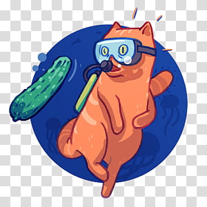 scuba diver cartoon clipart cats