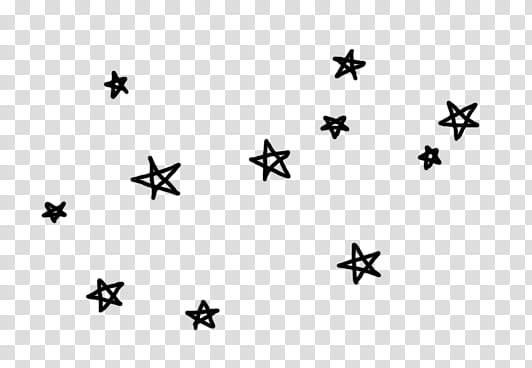 black stars illustration transparent background PNG clipart