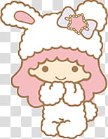 Iconos Little Twin Stars, girl wearing sheep costume transparent background PNG clipart