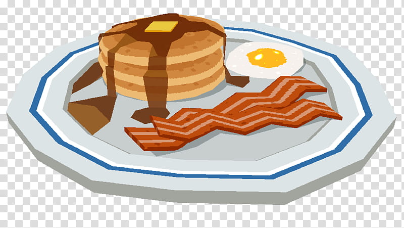 , Low Poly Breakfast, transparent background PNG clipart