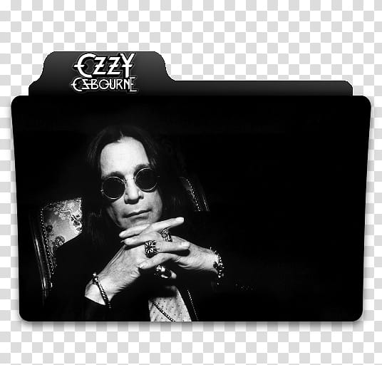 Ozzy Osbourne Folders, Ezzy Esbourne folder case transparent background PNG clipart