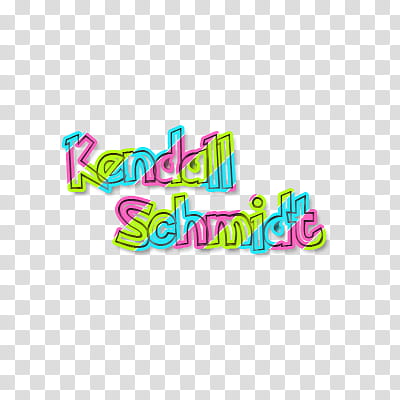 Texto Kendall Schmidt transparent background PNG clipart