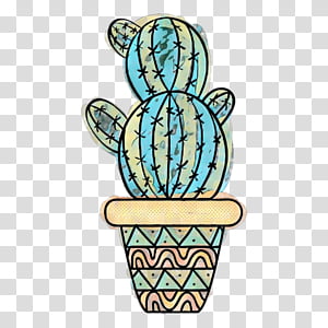Watercolor Retro, Pop Art, Vintage, Cactus, Drawing, Doodle, Succulent Plant, Line Art transparent background PNG clipart thumbnail