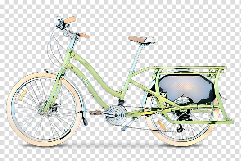 pop art retro vintage, Bicycle Frames, Bicycle Wheels, Bicycle Saddles, Hybrid Bicycle, Road Bicycle, Vehicle, Motorcycle transparent background PNG clipart