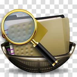 Sphere   , yellow and black magnifying lens transparent background PNG clipart