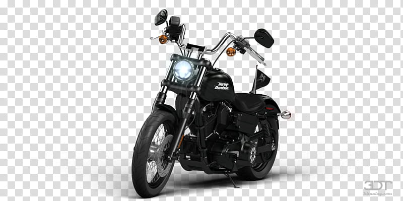 Car Land Vehicle, Wheel, Motorcycle, Chopper, Cruiser, Harleydavidson Dyna, Tuning Styling, Softail transparent background PNG clipart