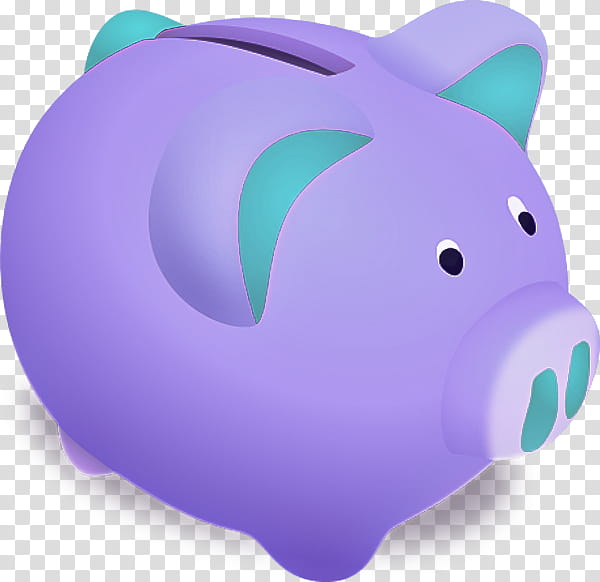 Piggy bank, Purple, Violet, Money Handling, Saving, Snout, Smile transparent background PNG clipart