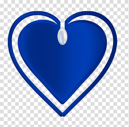 blue heart transparent background PNG clipart