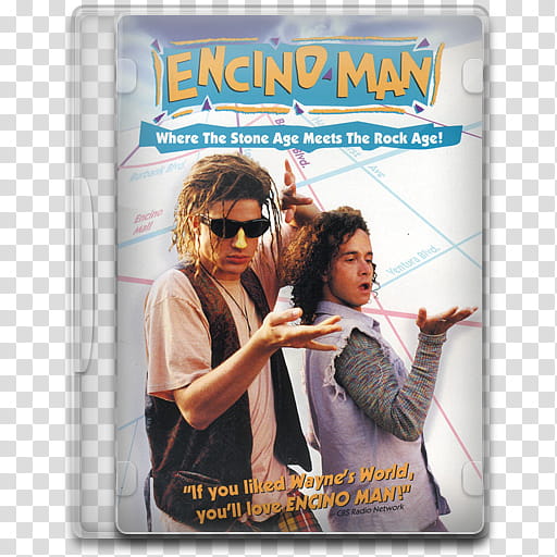 Movie Icon , Encino Man, Encino Man DVD case transparent background PNG clipart