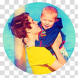 Botones y Manchas Justin Bieber, Justin Bieber carrying child transparent background PNG clipart