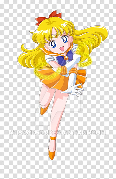 Chibi Sailor venus transparent background PNG clipart