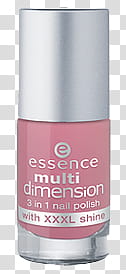 Nail Polish, pink Essence Multi Dimension nail polish bottle transparent background PNG clipart