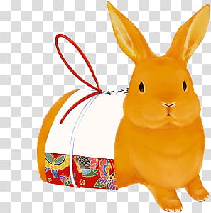 yellow rabbit plush toy transparent background PNG clipart