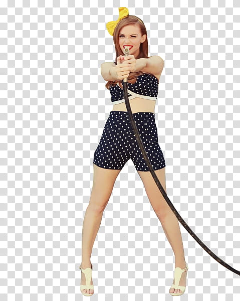 Holland Roden, woman holding nozzle transparent background PNG clipart