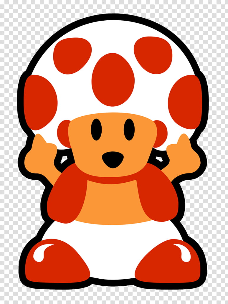 Toad is flippin you off, white and red mushroom boy illustration transparent background PNG clipart