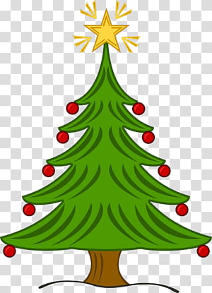 Christmas decoration,  Cartoon, Christmas Tree, Colorado Spruce, Oregon Pine, Christmas Ornament, Evergreen, Christmas 
 transparent background PNG clipart thumbnail