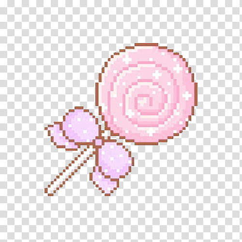 Pixel pink, pink lollipop transparent background PNG clipart