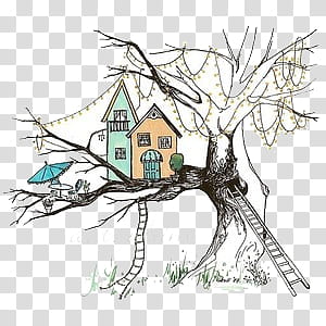 various XI, tree house illustration transparent background PNG clipart