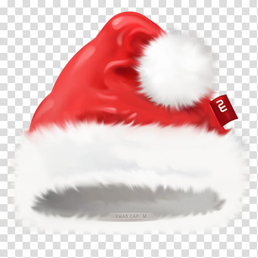 Oficial, red and white Santa hat illustration transparent background PNG clipart