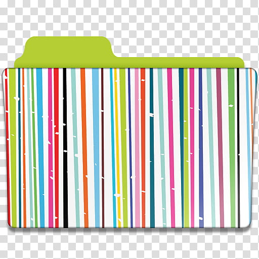 Folder Icons, multi-colored striped folder transparent background PNG clipart