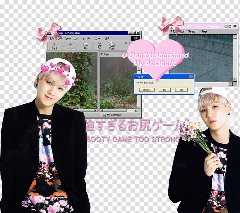 yoongi  edit aesthetic, man wearing black and multcolored apparel transparent background PNG clipart