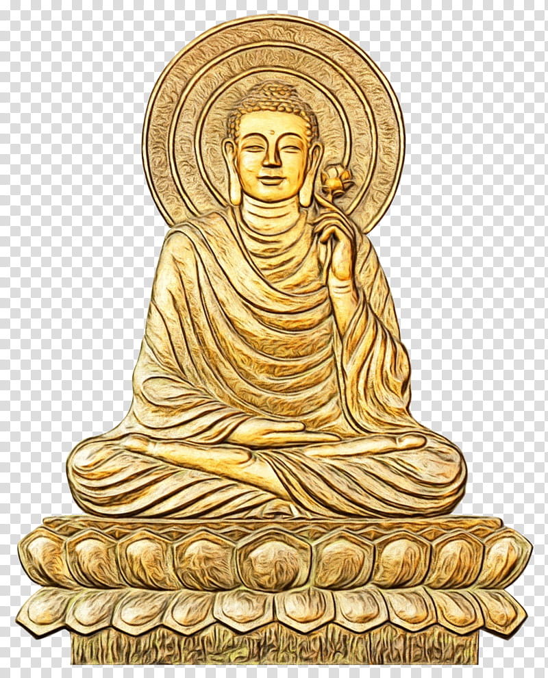 Golden, Golden Buddha, Buddhism, Buddharupa, Mahayana, Theravada, Religion, Buddhist Art transparent background PNG clipart