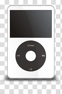 ipod dock icons various color, ipod---white, white iPod classic art transparent background PNG clipart