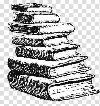 Cool_, pile of books illustration transparent background PNG clipart
