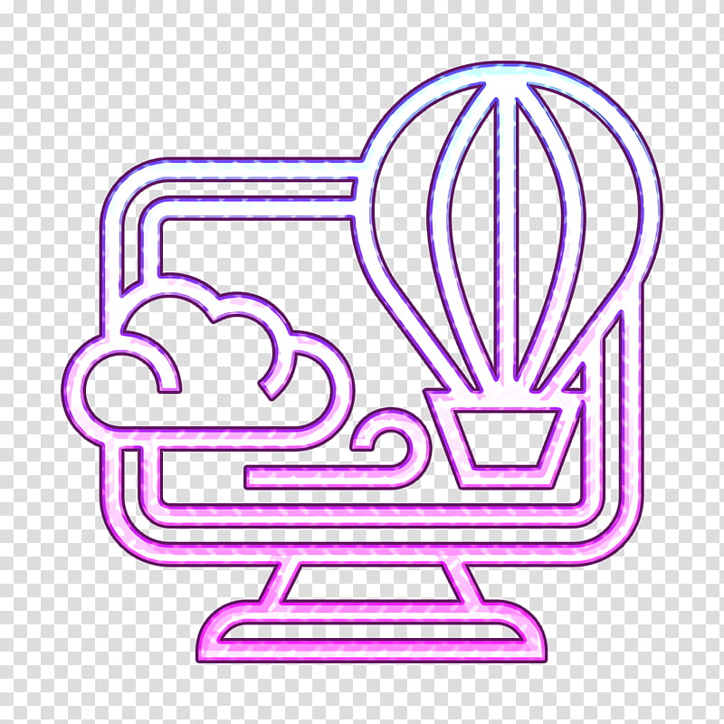 Display icon Virtual Reality icon Virtual icon, Line, Purple, Line Art, Coloring Book, Magenta transparent background PNG clipart