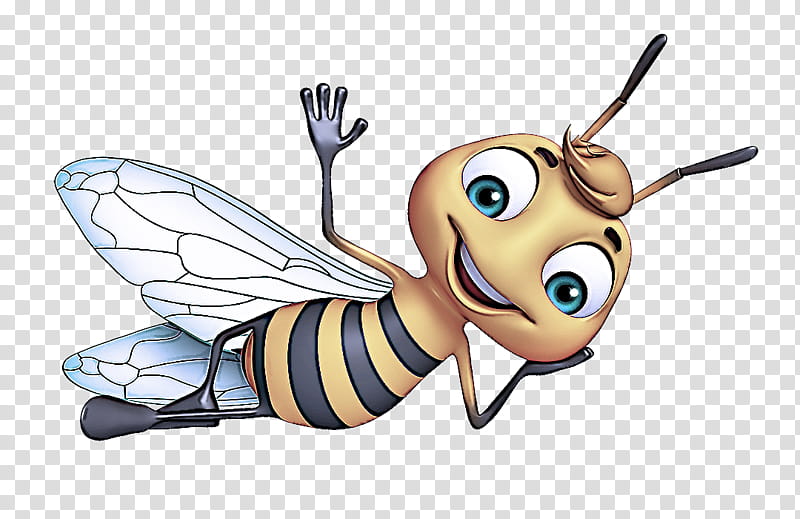 insect honeybee cartoon bee membrane-winged insect, Membranewinged Insect, Animation, Pollinator transparent background PNG clipart