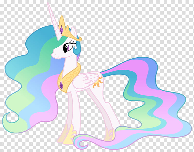 MLP Resource Celestia , multicolored unicorn illustration transparent background PNG clipart