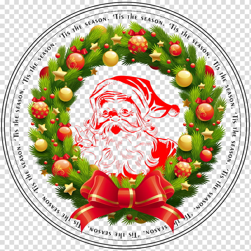 Christmas Wreath Drawing, Santa Claus, Christmas Day, Christmas Ornament, Christmas Tree, Garland, Advent Wreath, Christmas Decoration transparent background PNG clipart