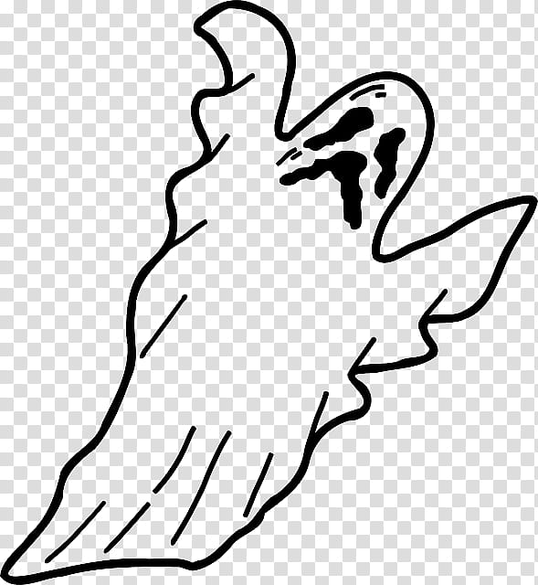Halloween Ghost Drawing, Cartoon, Halloween , Horror, White, Line Art, Hand, Leaf transparent background PNG clipart