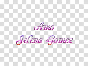 TEXTO DE SELENA GOMEZ transparent background PNG clipart thumbnail