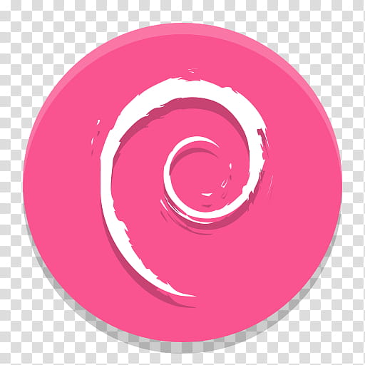Symbol Pink, Debian Gnulinux, Logo, Computer Software, Project, Plate, Circle, Magenta transparent background PNG clipart