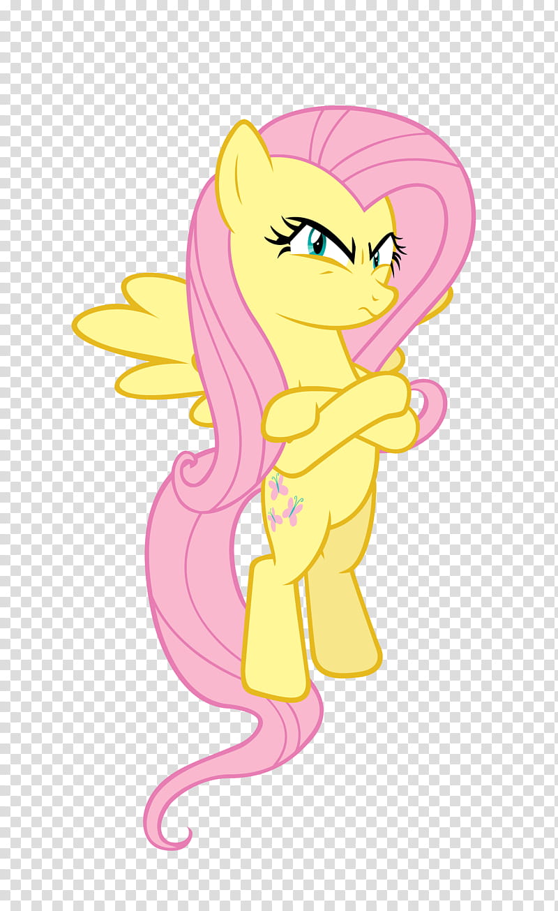 Death Glare Fluttershy, mad Little Pony illustration transparent background PNG clipart